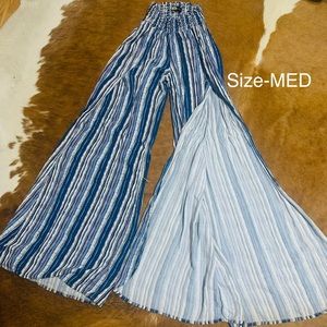 High waisted bell bottoms.